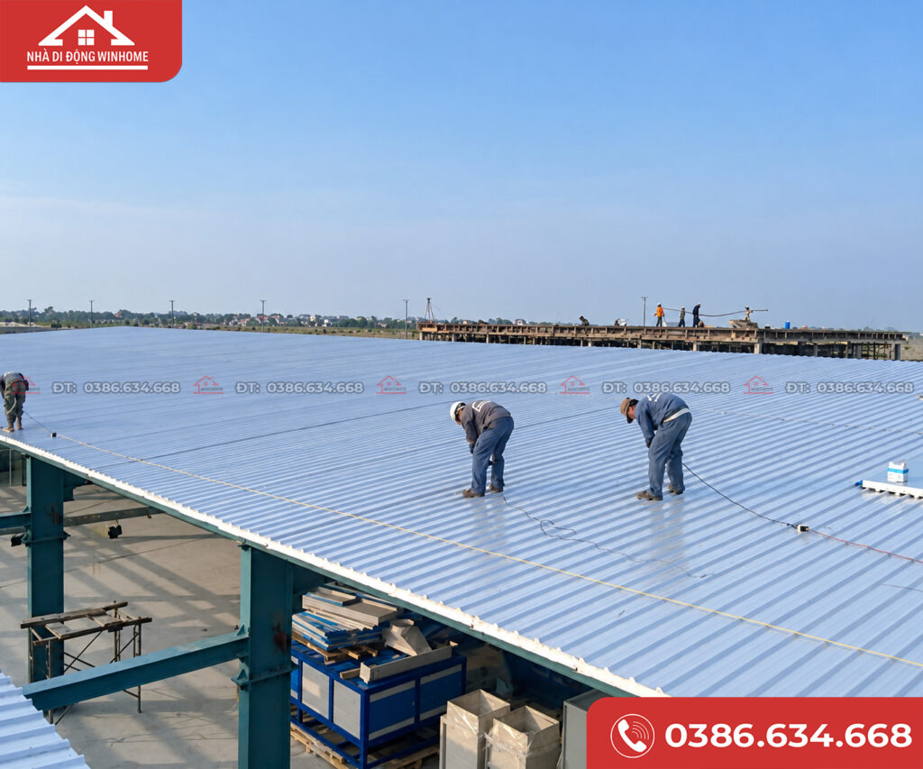 
Kỹ sư tư vấn lựa chọn vật liệu mái nhà lắp ghép dựa trên khí hậu.