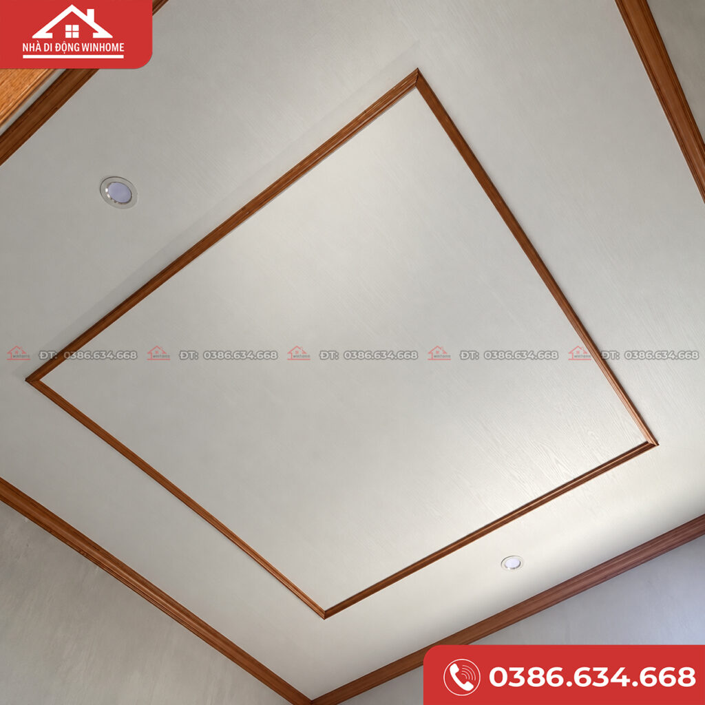 Trần nhà lắp ghép phẳng giúp mở rộng không gian phòng cực kỳ tốt.