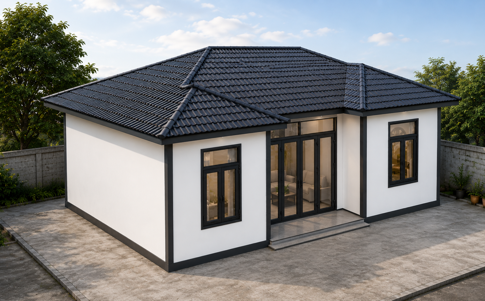 Nhà Lắp Ghép 70m² 3 Phòng Ngủ