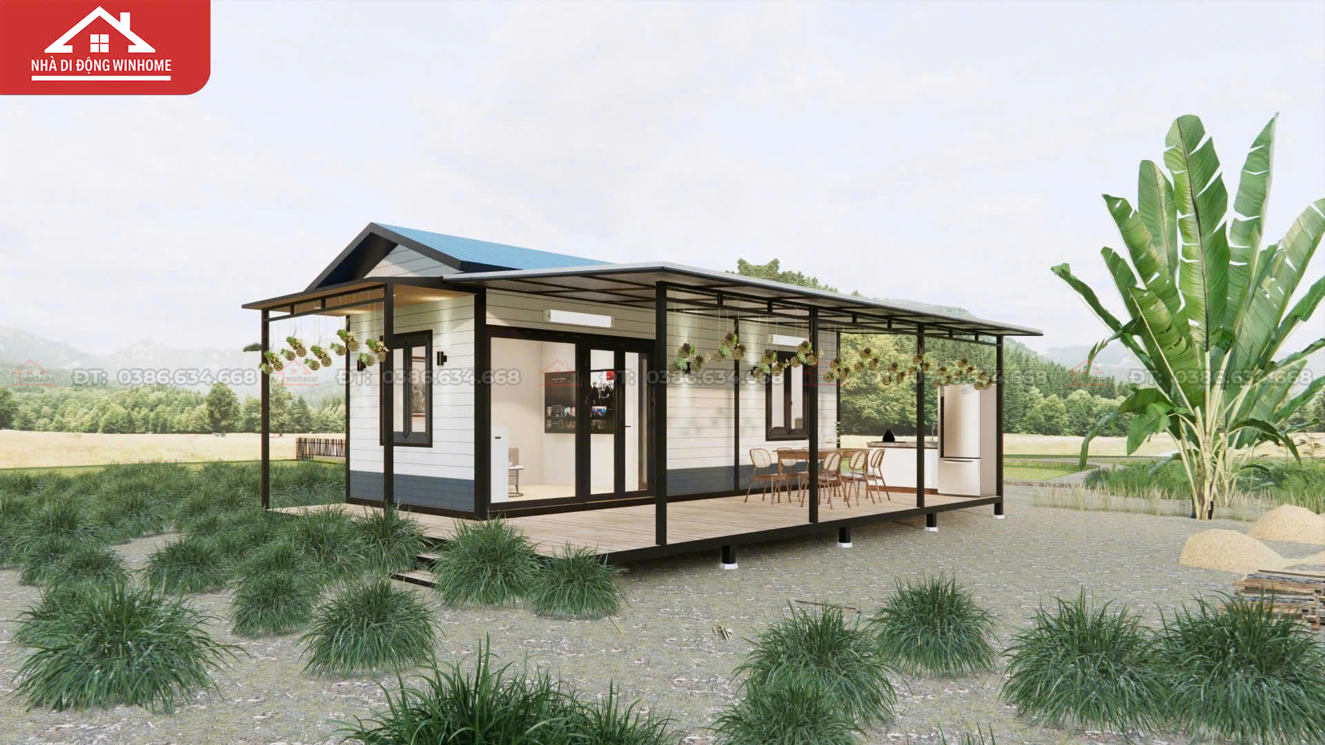Nhà Lắp Ghép 30m2- Đủ Tiện Nghi