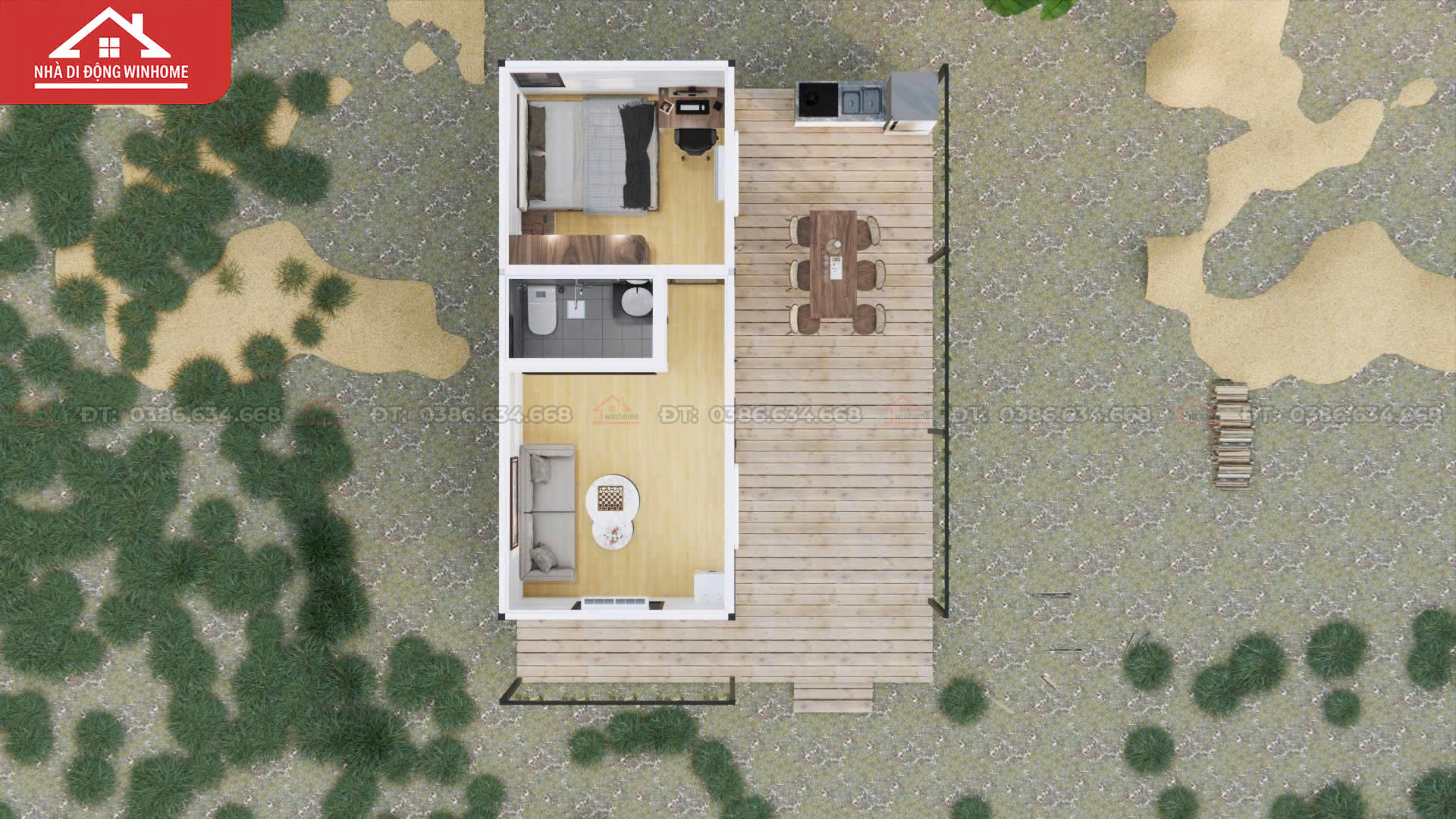 Nhà Lắp Ghép 30m2- Đủ Tiện Nghi - Image 3