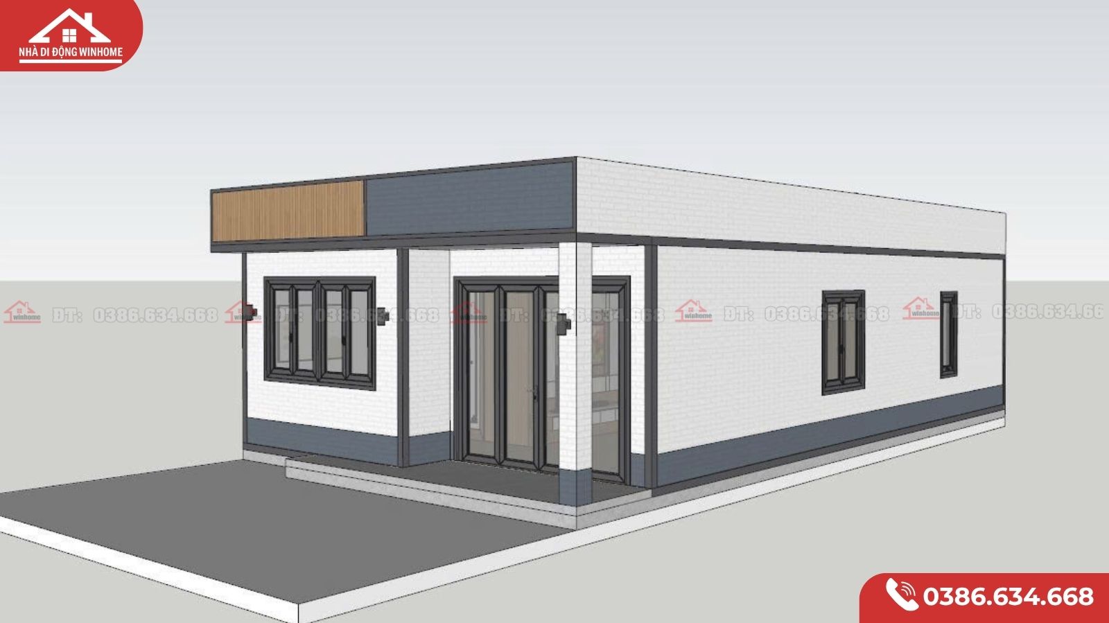 Mẫu Nhà Lắp Ghép 84m² Hiện Đại – 3 Phòng Ngủ Tiện Nghi Cho Gia Đình Nhiều Thế Hệ - Image 2