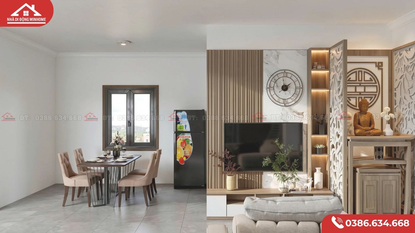 Mẫu Nhà Lắp Ghép 50m² – 2 Phòng Ngủ Tiện Nghi Cho Gia Đình Nhỏ - Image 4