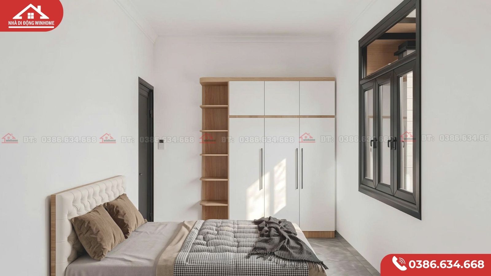 Mẫu Nhà Lắp Ghép 50m² – 2 Phòng Ngủ Tiện Nghi Cho Gia Đình Nhỏ - Image 6