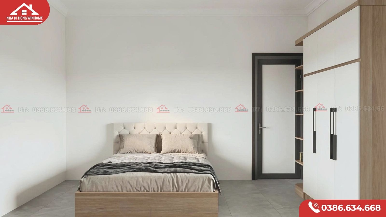 Mẫu Nhà Lắp Ghép 50m² – 2 Phòng Ngủ Tiện Nghi Cho Gia Đình Nhỏ - Image 7