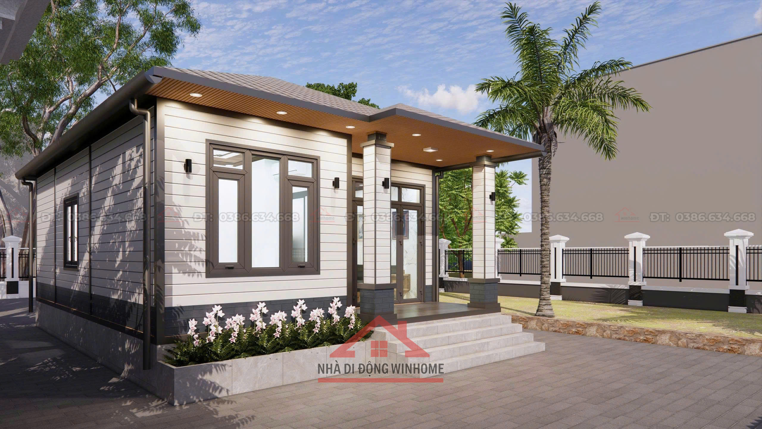 Nhà Lắp Ghép Mái Nhật 62m² – Thiết Kế Hiện Đại, Tiện Nghi Cho Gia Đình Trẻ - Image 4
