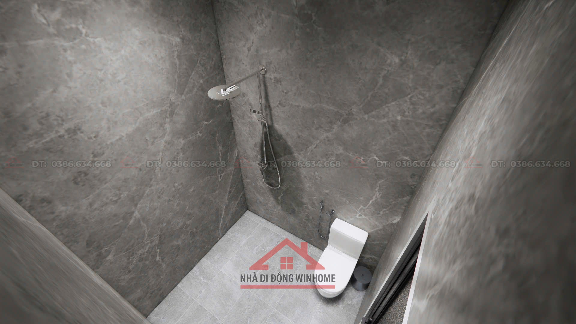 Mẫu Nhà Lắp Ghép Nhà Ống 61,05m² – Thiết Kế Gọn Gàng, Đầy Đủ Tiện Nghi - Image 8