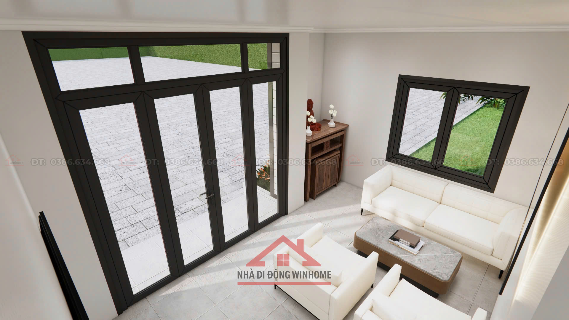 Mẫu Nhà Lắp Ghép Nhà Ống 61,05m² – Thiết Kế Gọn Gàng, Đầy Đủ Tiện Nghi - Image 4