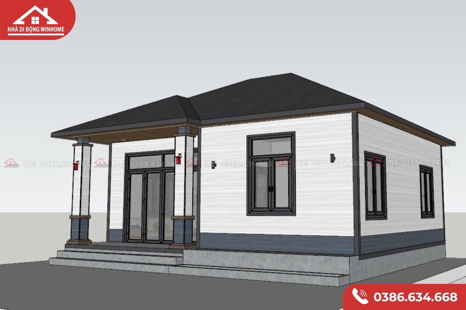 Nhà Lắp Ghép 59,5m² (8,5 x 7m) – 2 Phòng Ngủ, 2 WC | Thi Công Trong 12 Ngày - Image 4