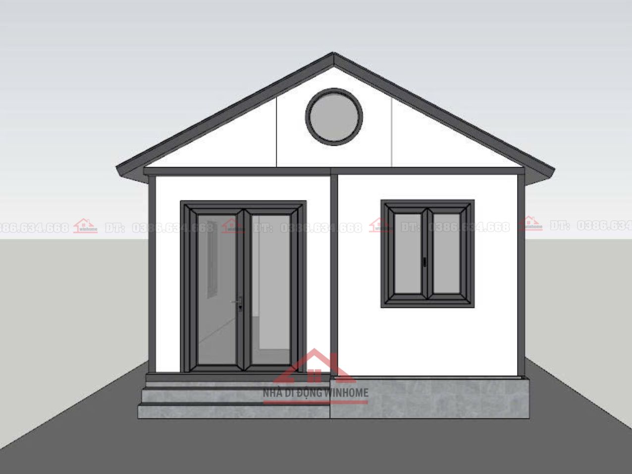 Nhà lắp ghép 54m² – Thiết kế nhỏ gọn, đầy đủ tiện nghi, thi công chỉ 10 ngày - Image 4