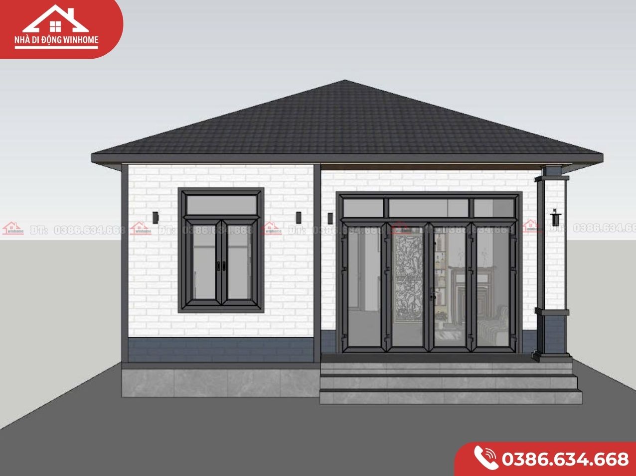 Nhà lắp ghép 62m² – Thiết kế tối ưu cho gia đình 3-5 thành viên, thi công chỉ 12 ngày - Image 2