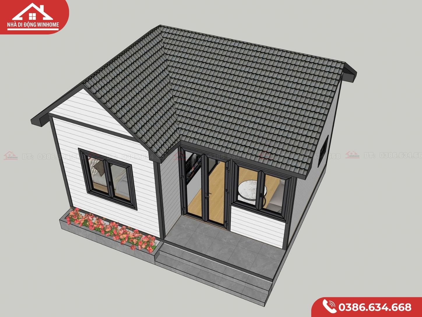 Thiết kế nhà lắp ghép 6×5m – 1 phòng ngủ, đầy đủ công năng - Image 4